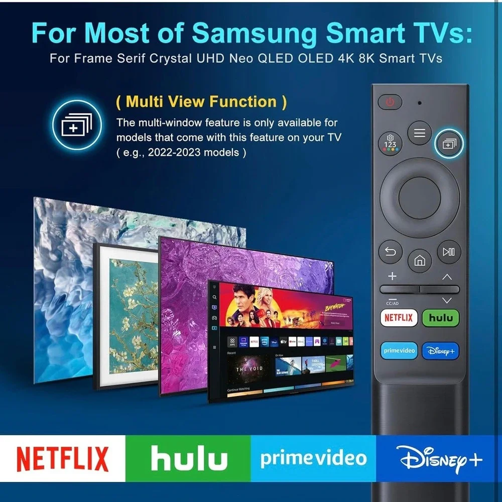 Samsung Smart TV Remote Control Replacement Netflix Hulu Prime Video Disney+